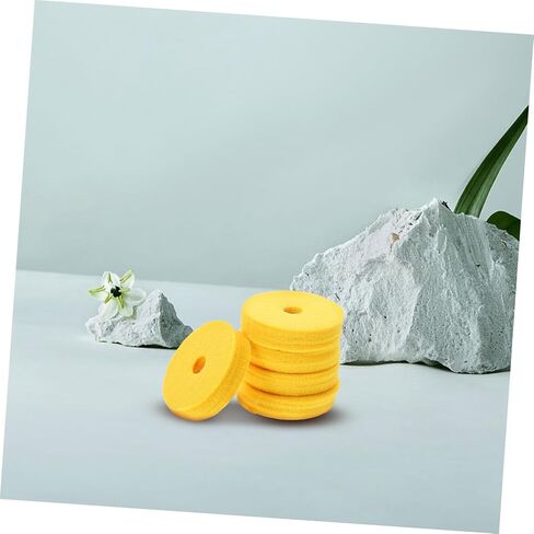 12pcs Yellow Drum Felt Pads Thick Cymbal Washers Noise Reduction Cushions for Cymbal Stand Protection Percussion Accessory Kit for Drum in Saudi Arabia