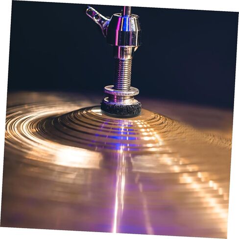 Cymbal Replacement with Base and Felt Pads Reliable Drum Kit Accessories with Plastic Sleeves and Black Felt Pads Easy and Quick Installation for Various Drum Brands in Saudi Arabia