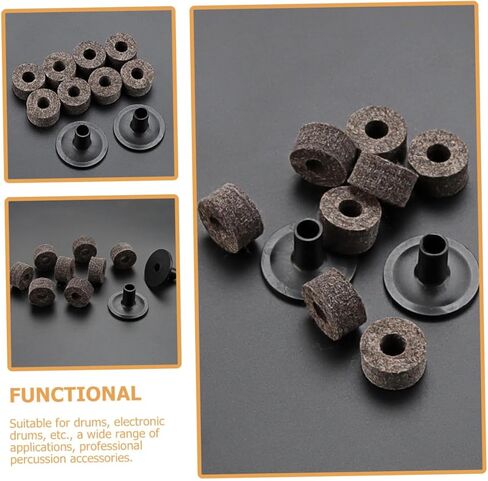 Drum Cymbal Felt Pads Set Gray Felt Cymbal Stand Sleeves Professional Percussion Accessories for Drums Performance Supply in Saudi Arabia
