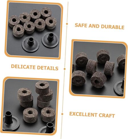 Drum Cymbal Felt Pads Set Gray Felt Cymbal Stand Sleeves Professional Percussion Accessories for Drums Performance Supply in Saudi Arabia