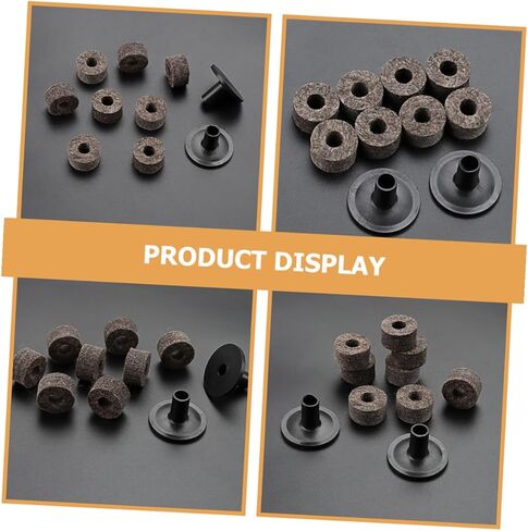 Drum Cymbal Felt Pads Set Gray Felt Cymbal Stand Sleeves Professional Percussion Accessories for Drums Performance Supply in Saudi Arabia