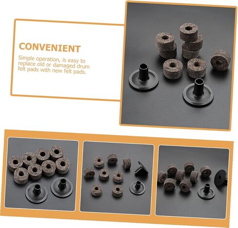 Drum Cymbal Felt Pads Set Gray Felt Cymbal Stand Sleeves Professional Percussion Accessories for Drums Performance Supply in Saudi Arabia