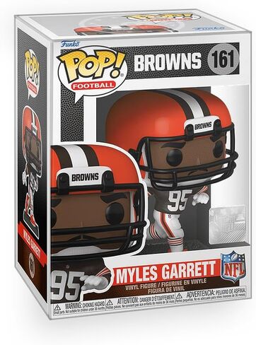 Football: Browns - Myles Garrett Vinyl Figure Collectibles Bundle with Compatible Funko Pop Box Protector in Saudi Arabia