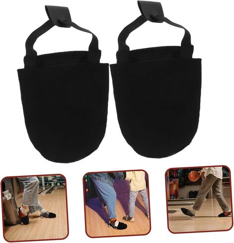 1pair Boys and Girls Bowling Shoe Covers Bowling Slides Booties for Shoes Easy Stretch Elastic Band Sports Slider Cover in Saudi Arabia