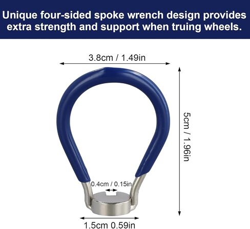 2Pcs 6-in-1 Bicycle Spoke Wrench Tool, 10-15 Gauge Rim Correction Kit for Wheel Maintenance in Saudi Arabia