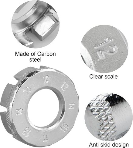 2Pcs 6-in-1 Bicycle Spoke Wrench Tool, 10-15 Gauge Rim Correction Kit for Wheel Maintenance in Saudi Arabia