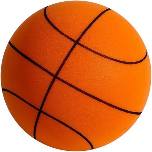2025 Upgrade Silent Basketball Size 7 (29.5"), Grooved Airless Indoor Basketball, Highly Elastic Quiet Foam Ball,Indoor Training and Without Noise in Saudi Arabia