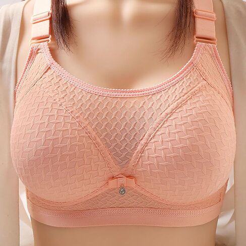 Wireless Bra for Older Women Full Coverage Seamless Supportive Push Up T-Shirt Bras Everyday Soild Color Bralettes in Saudi Arabia