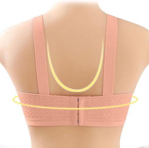 Wireless Bra for Older Women Full Coverage Seamless Supportive Push Up T-Shirt Bras Everyday Soild Color Bralettes in Saudi Arabia