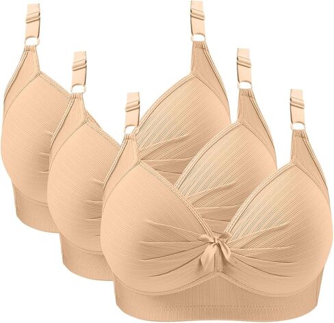 3 قطعة حمالات الصدر غير الملحومة للنساء حجم كبير التغطية الكاملة الرياضة اللاسلكية مريحة Bralettes تنفس رفع الصدرية اليومية in Saudi Arabia