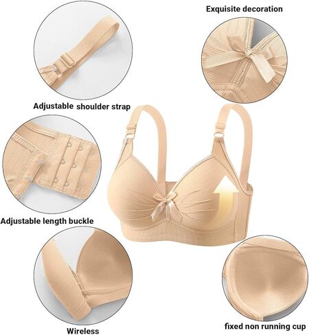 3 قطعة حمالات الصدر غير الملحومة للنساء حجم كبير التغطية الكاملة الرياضة اللاسلكية مريحة Bralettes تنفس رفع الصدرية اليومية in Saudi Arabia