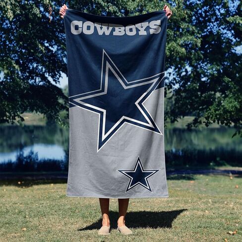 Northwest NFL Dallas Cowboys Microfiber Beach Towel, 30 x 60 Inches – Quick Dry, Sand Resistant, Lightweight, Highly Absorbent, Incisor Design in Saudi Arabia