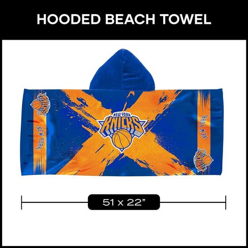 Northwest New York Knicks NBA Cross Out Youth Hooded Micro Fiber Towel 22 x 51 Inches in Saudi Arabia