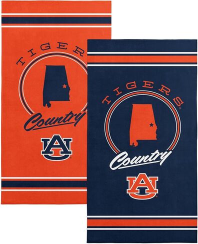 Northwest Auburn Tigers NCAA Homebreak Beach Towel 2 Pack 30 x 60 Inches in Saudi Arabia