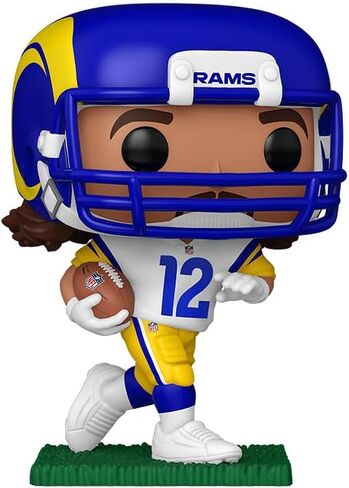 Pop Football: Rams - Puka Nacua Vinyl Figure Bundled with Box Protector Compatible for Funko in Saudi Arabia