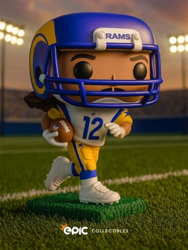 Pop Football: Rams - Puka Nacua Vinyl Figure Bundled with Box Protector Compatible for Funko in Saudi Arabia