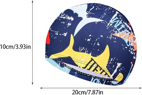 1pc Waterproof Print Swimming Cap with Ear Protection and Non-Slip Design for Adults for Pool, Beach, and Summer Fun in Saudi Arabia