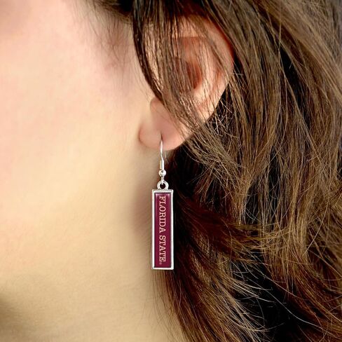 From the Heart Florida State Seminoles Nameplate Earrings Silver Jewelry Gift FSU in Saudi Arabia