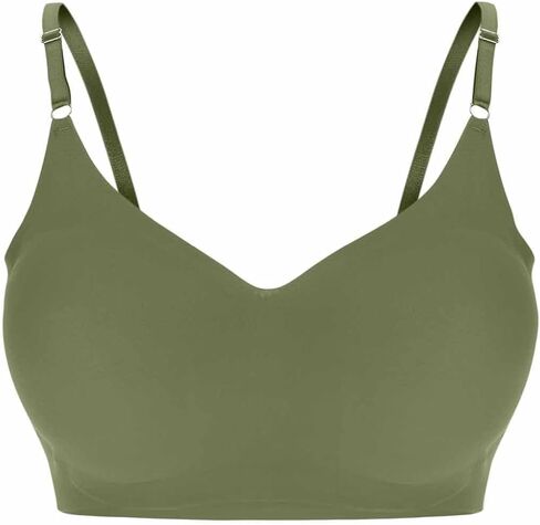 Seamless Bras for Women with Support No Underwire Push Up Full Coverage Lightly Bra Comfortable Solid Bralettes in Saudi Arabia