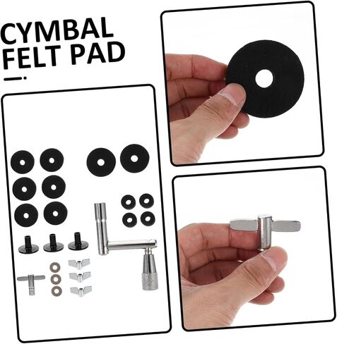 Professional Drum Cymbal Felt Pads Set Non-slip Cymbal Cushions for Drum Kits From Damage Enhance Sound Quality Easy Installation for Drummers in Saudi Arabia