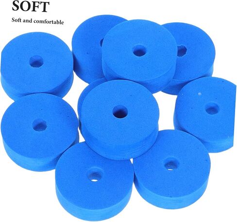 12Pcs Lake Blue Cymbal Felt Pads Thick Washers Soft Protection for Hi-hat Stands Crashes Drum Repair Kit in Saudi Arabia