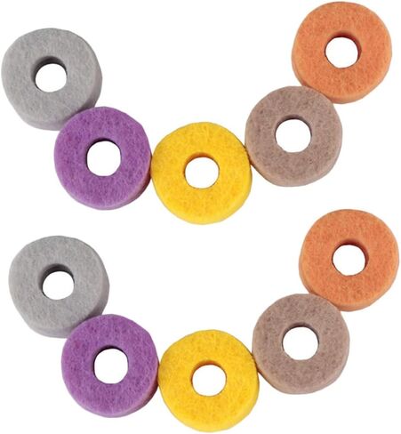 20pcs Cymbal Felt Pads Protective Mat for Drum Kit Prevent Friction and Damage Wear-resistant Cymbal Protector Accessories Random Color in Saudi Arabia