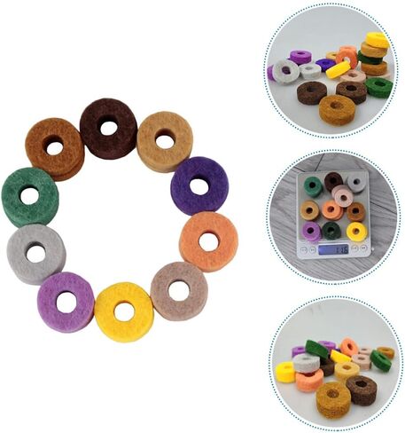 20pcs Cymbal Felt Pads Protective Mat for Drum Kit Prevent Friction and Damage Wear-resistant Cymbal Protector Accessories Random Color in Saudi Arabia