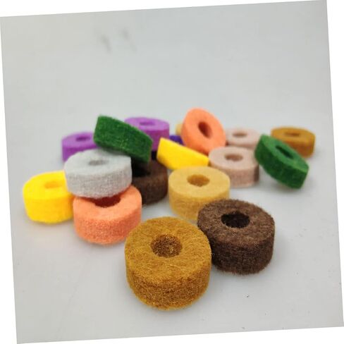 20pcs Cymbal Felt Pads Protective Mat for Drum Kit Prevent Friction and Damage Wear-resistant Cymbal Protector Accessories Random Color in Saudi Arabia