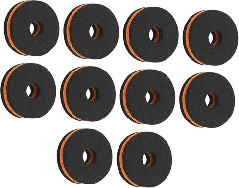 10Pcs Drum Set Felt Pads Anti-skid Cymbal Cushions Drum Kit Accessories Sound Quality Easy Installation Standard in Saudi Arabia