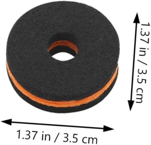 10Pcs Drum Set Felt Pads Anti-skid Cymbal Cushions Drum Kit Accessories Sound Quality Easy Installation Standard in Saudi Arabia
