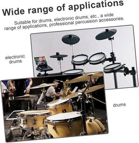 Drum Cymbal EVA Cotton Pad Non-slip Cushion Accessories with Clutch Sleeves and Gaskets for Drum Kits and Electronic Professional Percussion Replacement Parts in Saudi Arabia