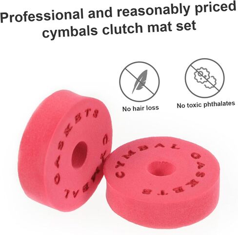 Drum Cymbal EVA Cotton Pad Non-slip Cushion Accessories with Clutch Sleeves and Gaskets for Drum Kits and Electronic Professional Percussion Replacement Parts in Saudi Arabia