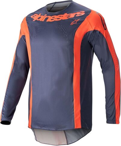 Alpinestars 3761023-7141-SM: Techstar Arch Jersey Night Navy/Hot Orange Sm in Saudi Arabia