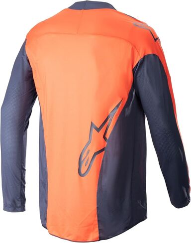 Alpinestars 3761023-7141-SM: Techstar Arch Jersey Night Navy/Hot Orange Sm in Saudi Arabia