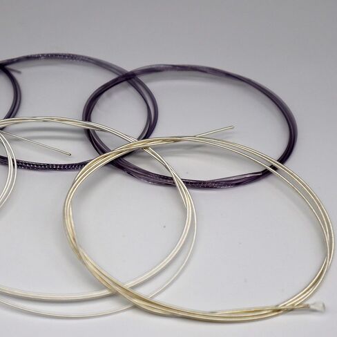 صُنعت في الولايات المتحدة الأمريكية، سلاسل Sonora SN43 Requinto من النايلون الشفاف المطلي بالفضة Cuerdas Requinto، جودة الصوت - (مجموعتان) in Kuwait