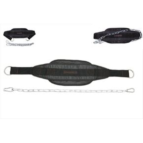 Weight lifting Belt with Chain – weighted pull up belt Features a sturdy chain design to provide core support for high-intensity training like squats, deadlifts, and pull-ups, stabilizing your lower back and reducing injury risks. dip belt Unisex fit for  in Kuwait