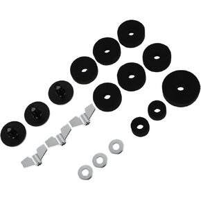 18pcs Drum Felt Pad Set with Disc Nuts and Cymbal Pads Classic Drum Accessories for Drummers and Beginners Practical Anti-slip Felt Kit in Kuwait