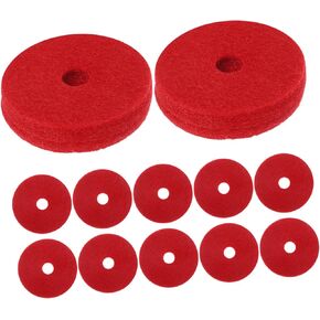 12pcs Red Cymbal Dampeners Felt Pads Cymbal Pads Anti-slip Sound Dampening Cushions for Secure Fit and Broad Compatibility Drum Accessories in Kuwait