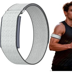 Compatible with Amazfit Helio Strap Bicep Band, Hook & Loop Nylon Arm/Ankle Band with Cover Design – Adjustable Breathable 42cm Elastic Strap with Pre-Installed 22mm Pins (No Case Included) in Kuwait