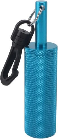 Signal Bell Diving Stick Noise r Crisp Sound Aluminum Alloy Underwater Shaker Bell with Clip for Scuba Diving and Underwater Photography (Blue) in Saudi Arabia