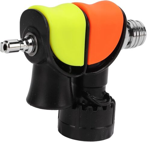 Drfeify Double Frequency Diving Signaler, Stainless Steel, 125-130 dB Sound Level, Orange and Yellow Buttons in Saudi Arabia