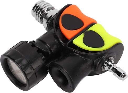 Drfeify Double Frequency Diving Signaler, Stainless Steel, 125-130 dB Sound Level, Orange and Yellow Buttons in Saudi Arabia