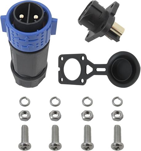 Trolling Motor Plug Receptacle Set, 12V/24V/ 36V/48V Plug for Trolling Motor, Electric Down Riggers, Deep Drop Electric Fishing Reels and DC Powered Connector in Saudi Arabia