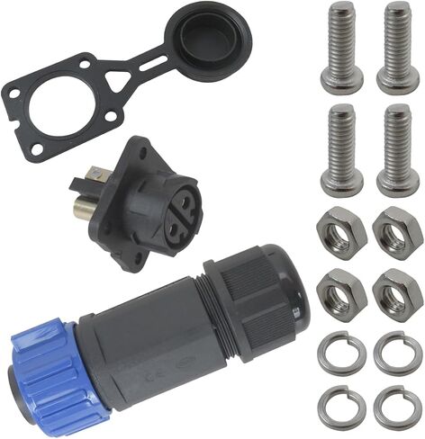 Trolling Motor Plug Receptacle Set, 12V/24V/ 36V/48V Plug for Trolling Motor, Electric Down Riggers, Deep Drop Electric Fishing Reels and DC Powered Connector in Saudi Arabia