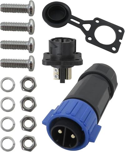 Trolling Motor Plug Receptacle Set, 12V/24V/ 36V/48V Plug for Trolling Motor, Electric Down Riggers, Deep Drop Electric Fishing Reels and DC Powered Connector in Saudi Arabia