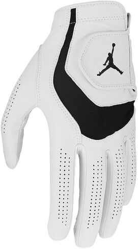 Nike Men's Jordan Tour Golf Glove - Large White/Black RH(LH), White/White/Black/Black in Saudi Arabia
