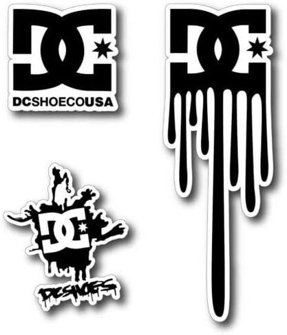 Set of 2-3INCH Sticker -3X Dc Shoe Us Bike Scateboard JDM Sticker in Saudi Arabia