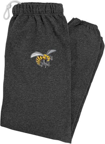 LOGOVISION Mens Jogger Sweatpants Collegiate Primary Logo Charcoal Heather Collection in Saudi Arabia