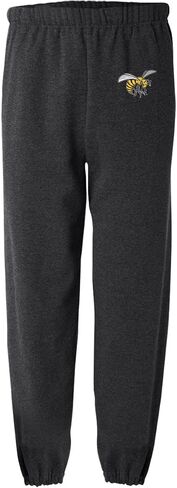 LOGOVISION Mens Jogger Sweatpants Collegiate Primary Logo Charcoal Heather Collection in Saudi Arabia