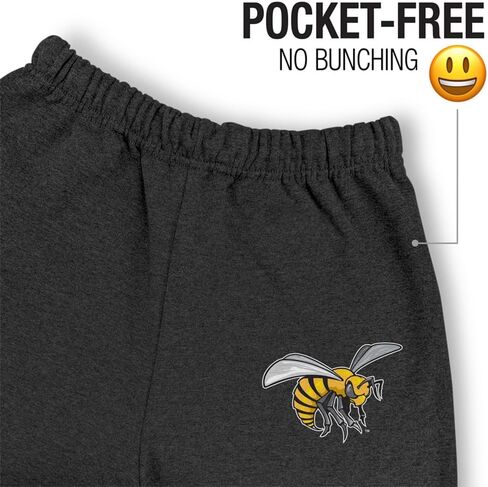 LOGOVISION Mens Jogger Sweatpants Collegiate Primary Logo Charcoal Heather Collection in Saudi Arabia